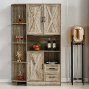 Kitchen Storage Cabinet: Farmhouse Coffee Bar & Buffet Sideboard