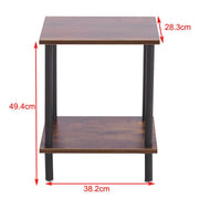 Industrial 2-Tier Side Table CT-331 features compact design with two tiers for versatile use and sturdy support.