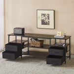 TV Stand with Charging Station showcasing a stylish design and ample storage for an organized entertainment area.