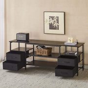 TV Stand with Charging Station showcasing a stylish design and ample storage for an organized entertainment area.