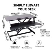 Standing Desk Converter: Sit-to-Stand Adjustable Desk Riser