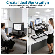 Standing Desk Converter: Sit-to-Stand Adjustable Desk Riser