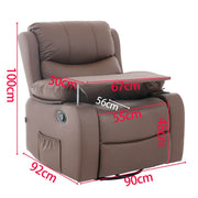 Swivel Rocker Recliner with Tray Table dimensions and features for ultimate comfort and convenience in your living space.