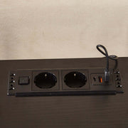 TV Stand with Charging Station power outlet for easy device charging and organization.