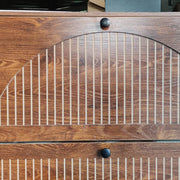 Walnut Slim Flip Shoe Cabinet | Entryway Storage | Artisansa