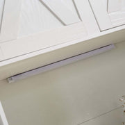 Kitchen Storage Cabinet White LED Buffet